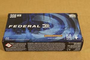 lot 88 image: 20 Federal Power-Shok .308 Win 150 Gr JSP Ammo