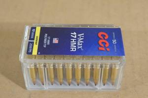 lot 93 image: 50 CCI .17 HMR 17 Gr V-Max Ammo