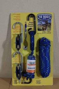lot 26 image: Unused Tie Boss Nylon Rope Block and Tackle System - 275Lb