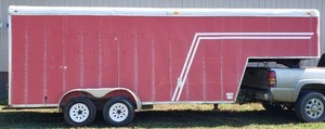 1998 5TH WHEEL ENCLOSED TRAILER