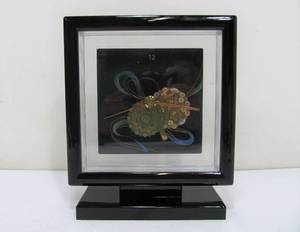 lot 49 image: Signed Working Japanese SEIKO Desk Clock wMother of Pearl Design