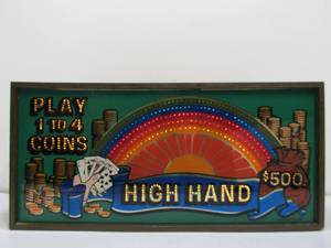 lot 50 image: Working Vintage Casino Game Lighted Marquee Sign