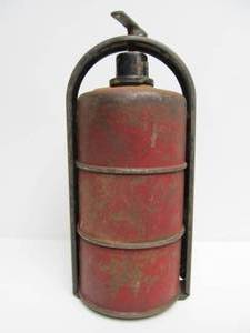 lot 79 image: Vintage 1930s Era Road Flare Canister Set