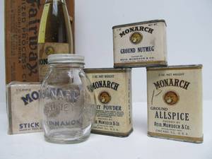 lot 99 image: Nice Group of Old MONARCH Fairway Foods Advertising 