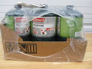 lot 106 image: Brand New Case of COLEMAN Propane Fuel Camping Gas - Case of 12