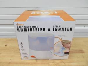 lot 111 image: Brand New CRANE 2-In-1 Warm Mist Humidifier & Steam Inhaler