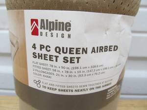 lot 145 image: Brand New Alpine Design 4-Piece Airbed Sheet Set
