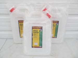 lot 165 image: 3 Brand New Stansport Water Carrier Jugs