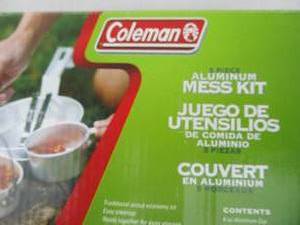 lot 166 image: 2 Brand New COLEMAN Camping Mess Kits