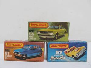 lot 208 image: 3 New in Box Vintage Matchbox Vehicles