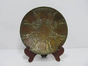 lot 212 image: Excellent Antique 1920s GORHAM Bronze Roman Style Arretine Shallow Bowl