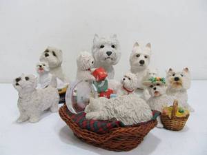 lot 201 image: Group of Terrier Dog Figurines