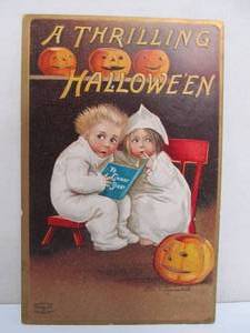 lot 269 image: Antique Early 1900s Ellen Clapsaddle Halloween Postcard