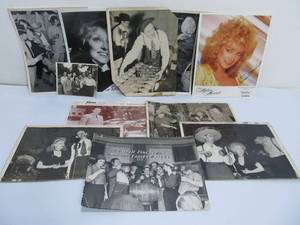 lot 271 image: Lot of vintage 1940s Era Large Photos - Some Autographs - Musicians Performers etc