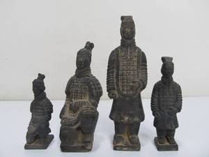 lot 279 image: Vintage Chinese Terra Cotta Warrior Figures