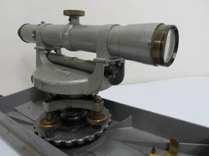 lot 294 image: Vintage Keuffel & Esser Transit wCase