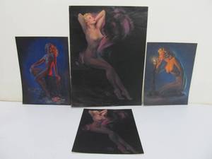 lot 340 image: 4 Original 1940s Era Nude Pinup Prints