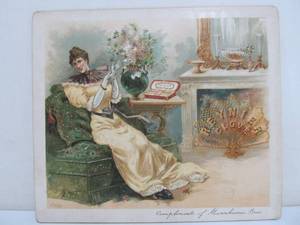 lot 342 image: Antique Victorian Heavy Cardboard Reynier Clove Cigar Advertising Sign