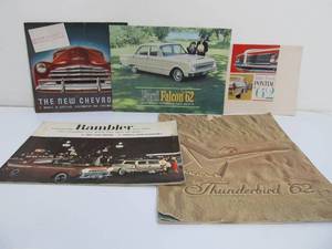 lot 350 image: Nice Group of Vintage 1950s-60s Auto Dealer Car Brochures