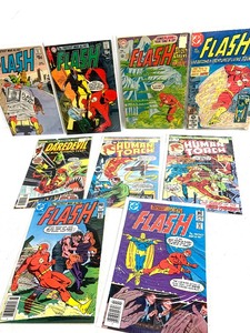lot 231 image: Lot of Vintage etc Superhero Comic Books - The Flash Human Torch & Daredevil