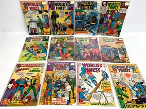 lot 230 image: Lot of Vintage 1960s Worlds Greatest BATMAN & SUPERMAN Comic Books