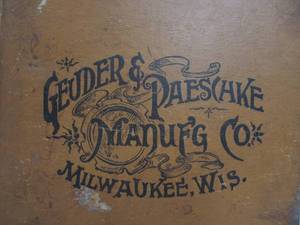 lot 181 image: Antique Hardcover Geuder & Paeschke Mfg. Company Catalog - Cast Iron Kitchen & Cookware etc.