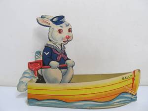 lot 194 image: Group of Old Vintage Easter Candy Display Containers & Eggs