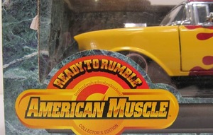 lot 241 image: New in Box Diecast Metal American Muscle 57 Chevy Bel Air Street Machine