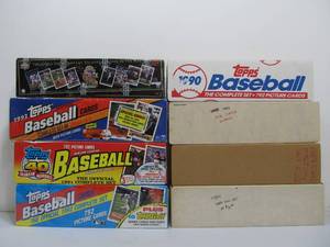 lot 245 image: Large Group of Baseball Cards - Sealed Boxes Complete Sets etc #1