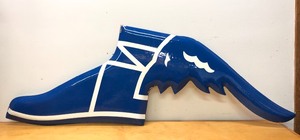lot 5 image: LARGE Vintage Winged Foot GOODYEAR TIRES Porcelain Advertising Sign