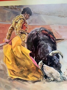 lot 299 image: Large Framed Mexican Bullfight Poster
