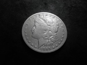 1893 CC Morgan Silver Dollar