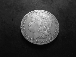 1895 O Morgan Silver Dollar