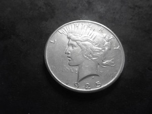 1925 S Peace Silver Dollar