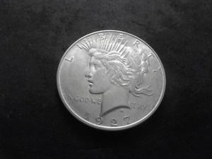 1927 D Peace Silver Dollar