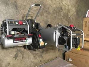 lot 2 image: Lot of 3 Assorted Air compressors by Husky Customer Returns See Pictures