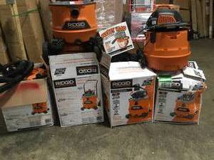 lot 4 image: Lot of  Assorted Ridgid Shop Vacs Customer Returns