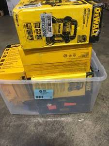 lot 15 image: Lot of 1400 Peak Amp Portable Car Jump Starter with Digital Compressor by DEWALT Customer Returns See Pictures
