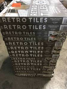 lot 29 image: 16 Boxes of Retro Slate 12 in. x 12 in. Self-Adhesive Vinyl Floor Tile (20 Tiles20 sq. ft.) by Achim Customer Returns See Pictures