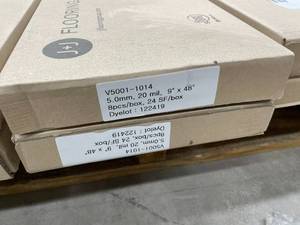 lot 7 image: 144 sq ft J&ampJ Framework Pier LVP - Glue Down Luxury Vinyl Plank Flooring