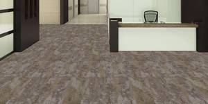 lot 12 image: 191 sq ft Patcraft Patina Earth Hue 12 x 48 Carpet Tile