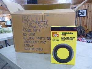 lot 49 image: Case of Bull Dog Auto Inner Tubes