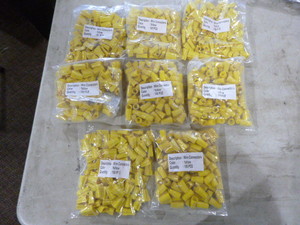 lot 101 image: 8 Bags of Yellow Wire Connectors
