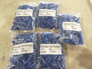 lot 103 image: 5 Packs of Blue Wire Connectors