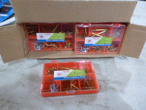 lot 112 image: Case of PTC Hooks and Eyes