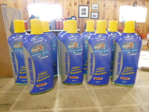 lot 166 image: 10 Bottles of Code Blue Odor Eliminator Shampoo
