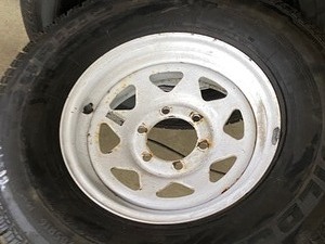Set Of (2) Trailer Wheels & Tires