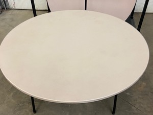 Set Of (6) 60 Folding Tables With Transport  Storage Cart