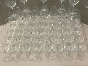 Lot Of (52) Matching, Stemmed Wine Glasses