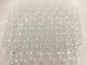 Lot Of (60) Matching, Stemmed Wine Glasse